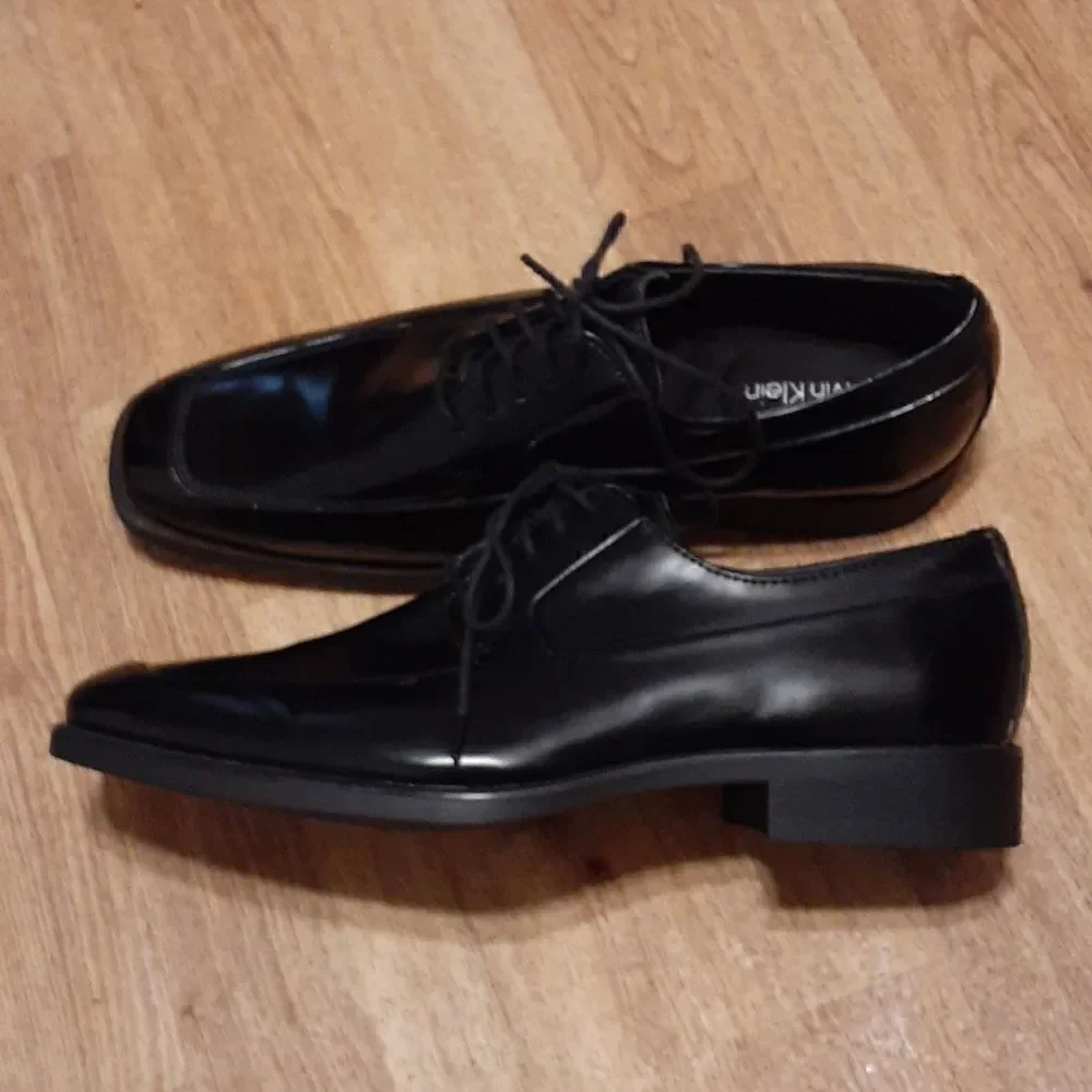 Calvin Klein Elroy Men's Dress‎ Shoe 8.5M Black Great Condition
